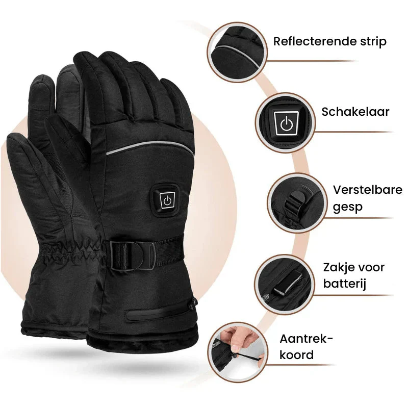 Unisex Elektrisch Verwarmde Handschoenen met Touchscreen Functie - Image 3