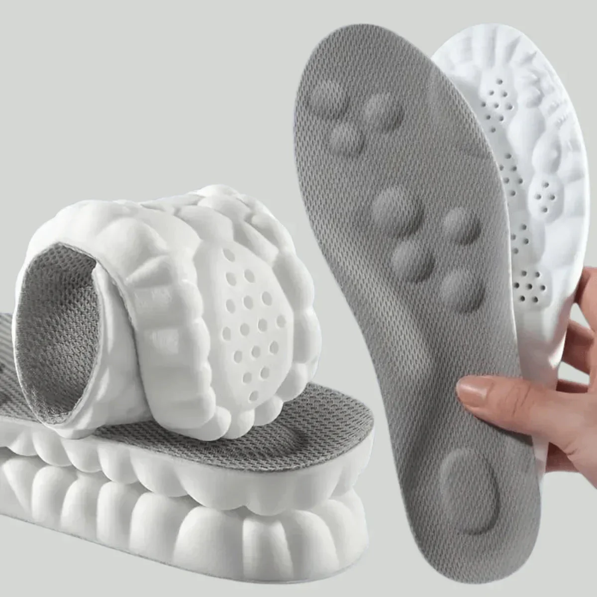 Unisex Inlegzolen 4D FlexiFit voor Comfort en Ondersteuning