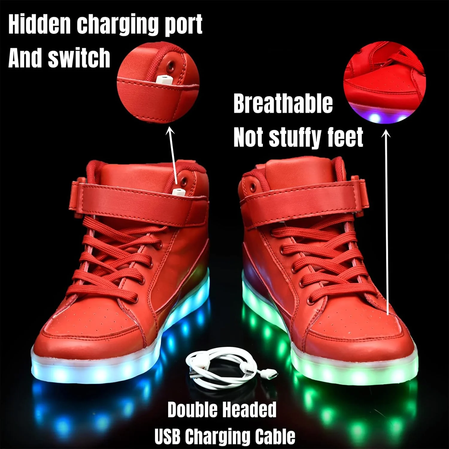 Unisex LED Sneakers Met Oplaadbare Verlichting - Image 4