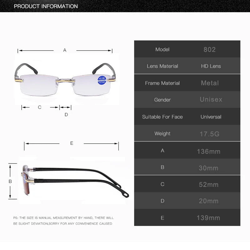 Unisex Multifocale Leesbril met Blauw Licht Bescherming - Image 7