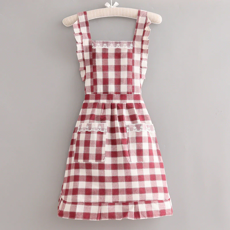Unisex Schort met Ruitpatroon voor de Keuken - Image 2