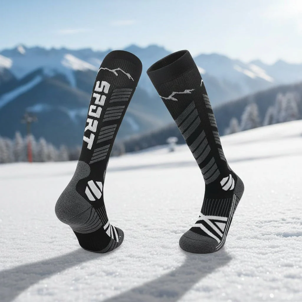 Unisex Thermische Sokken Lange Schacht voor Skiën en Wandelen - Image 3