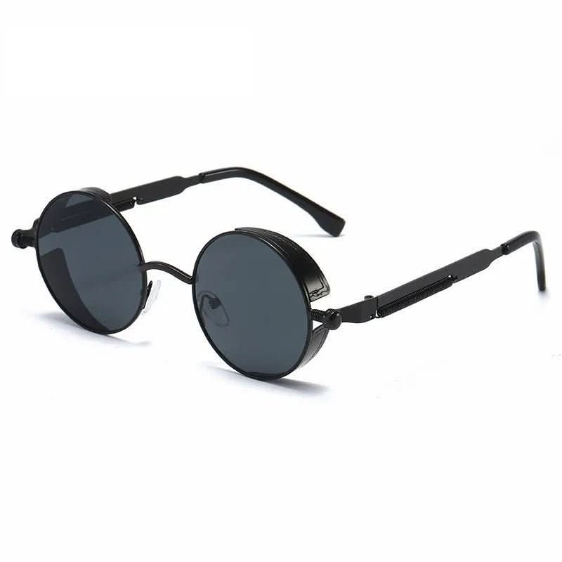 Unisex Vintage Ronde Zonnebril Retro Stijl