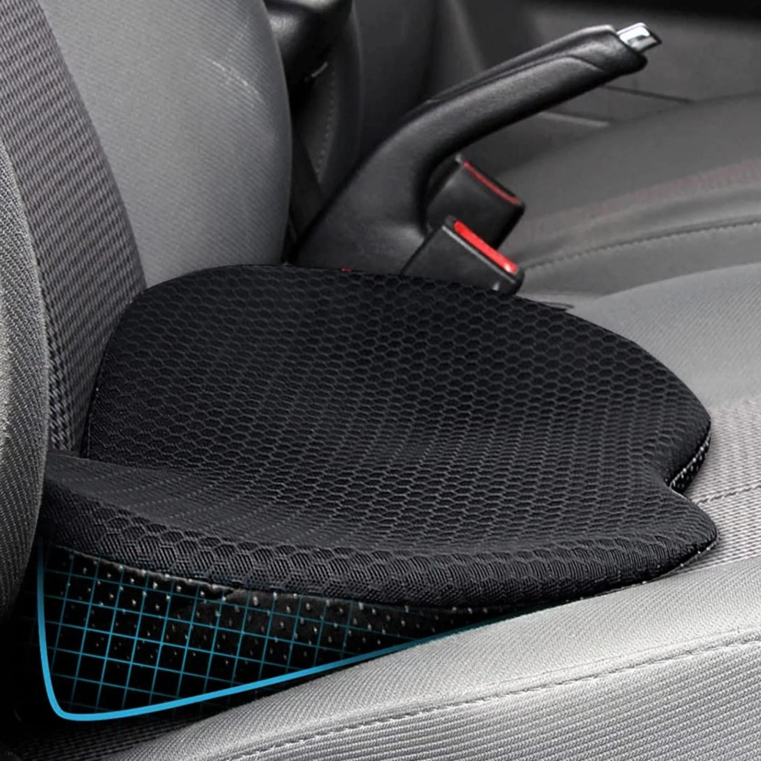 Volwassenen Auto Zitkussen met Lendensteun Ergonomisch Ontwerp - Image 3