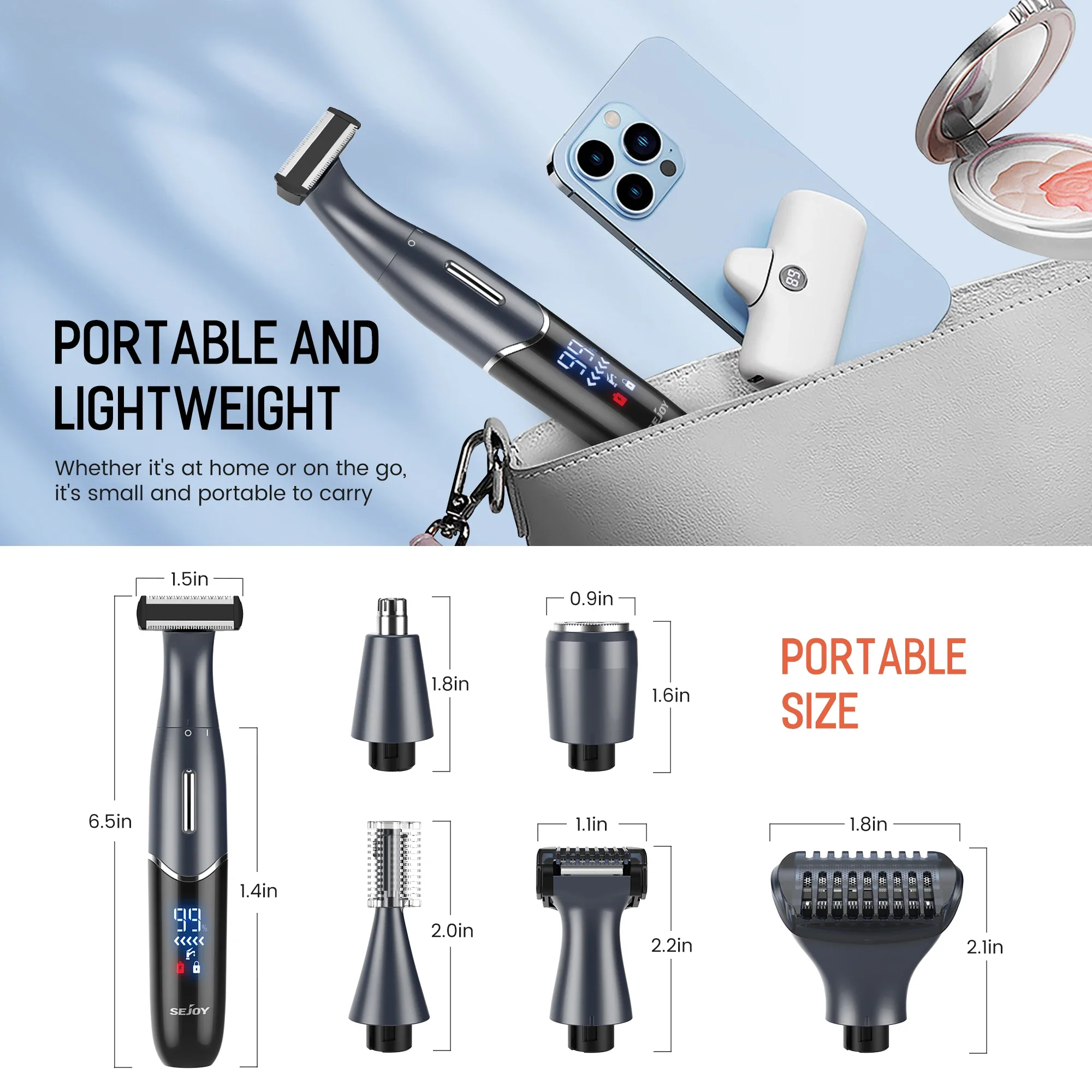 Vrouwelijke Elektrische Epilator Multifunctioneel Scheerapparaat - Image 5