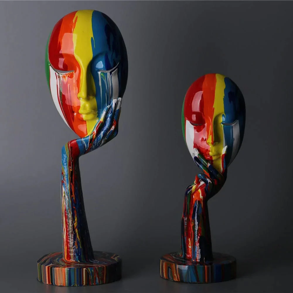 Vrouwelijke Kunstdecoratie Masker Modern - Image 3