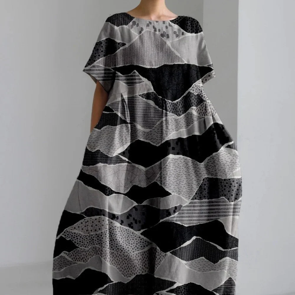 Vrouwen Casual Jurk Met Ronde Hals - Image 4