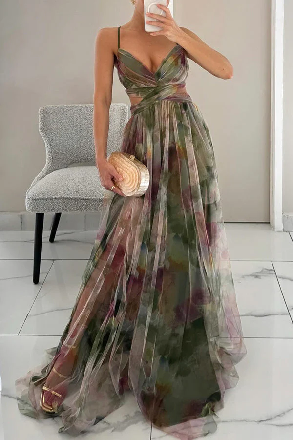 Vrouwen Maxi Jurk Bloemenpatroon Vloeiend - Image 10