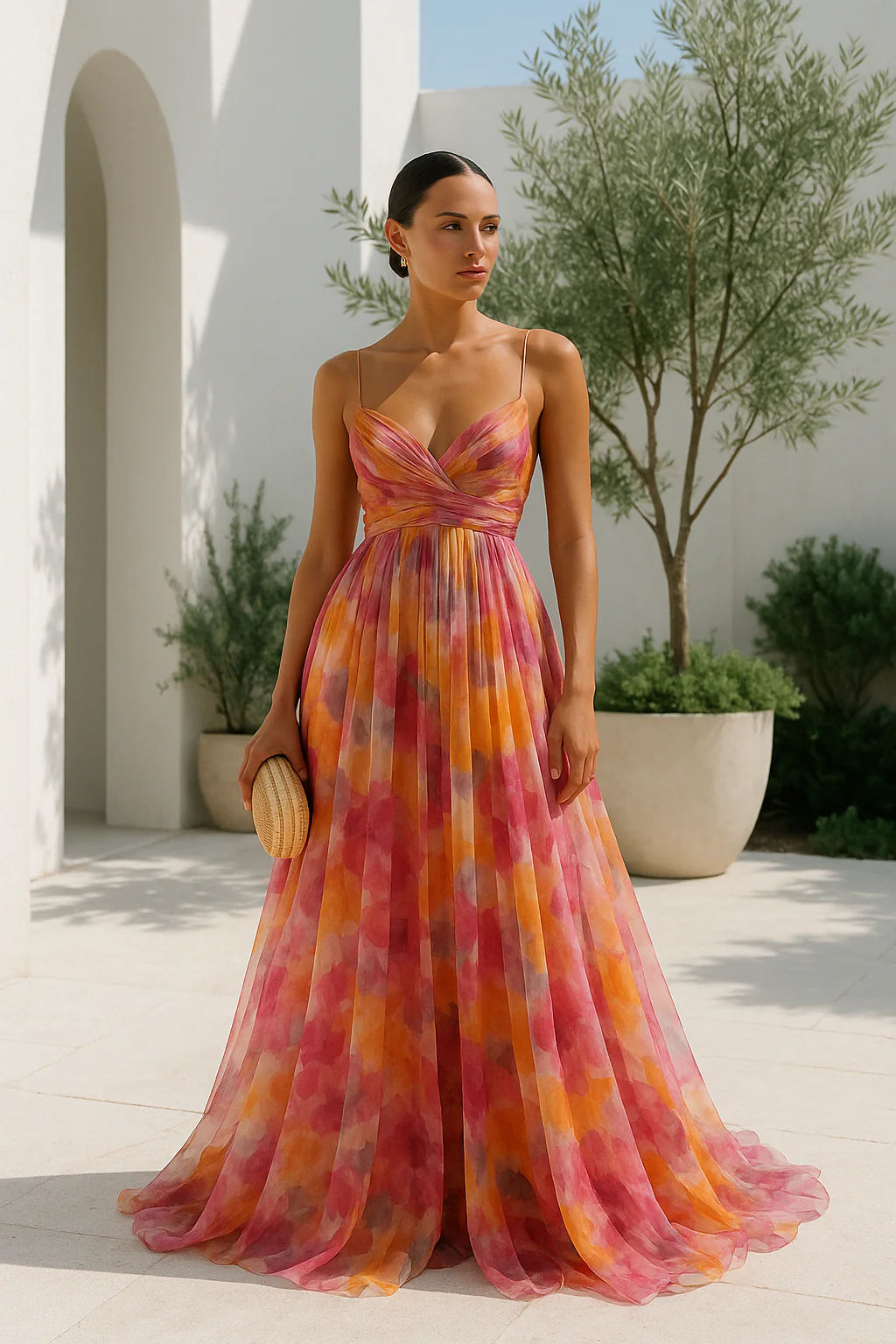 Vrouwen Maxi Jurk Bloemenpatroon Vloeiend - Image 2
