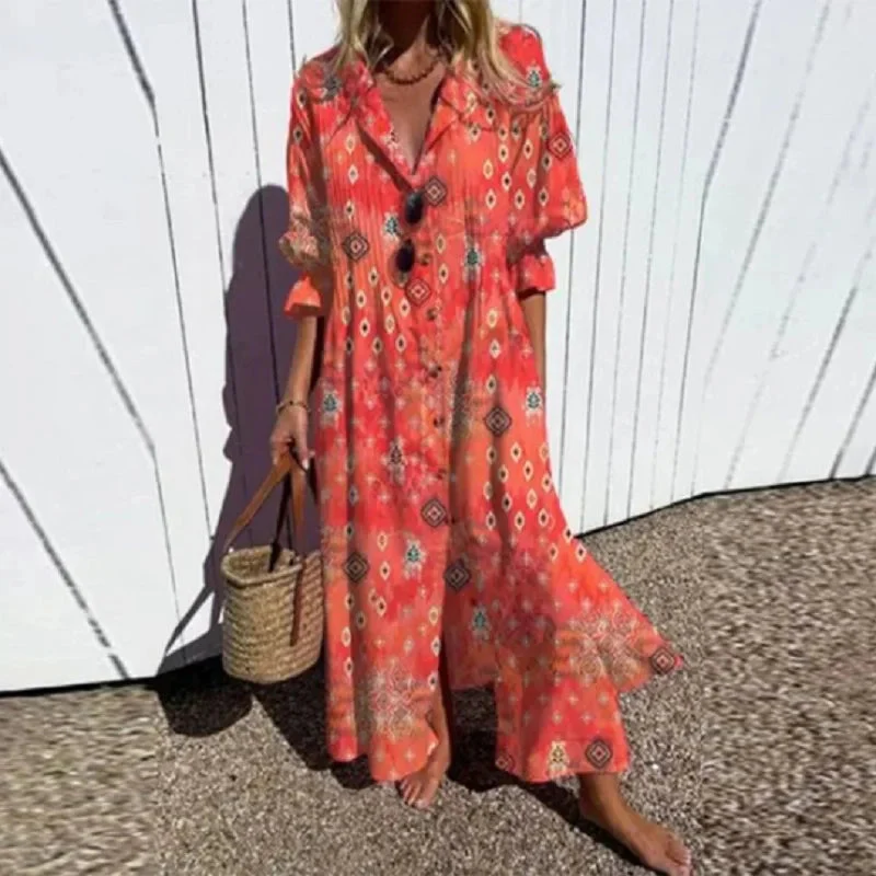 Vrouwen Maxi Jurk Bohemian Stijl - Image 3