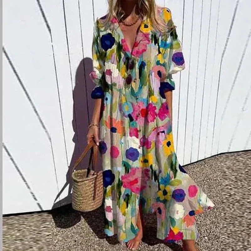 Vrouwen Maxi Jurk Bohemian Stijl - Image 4