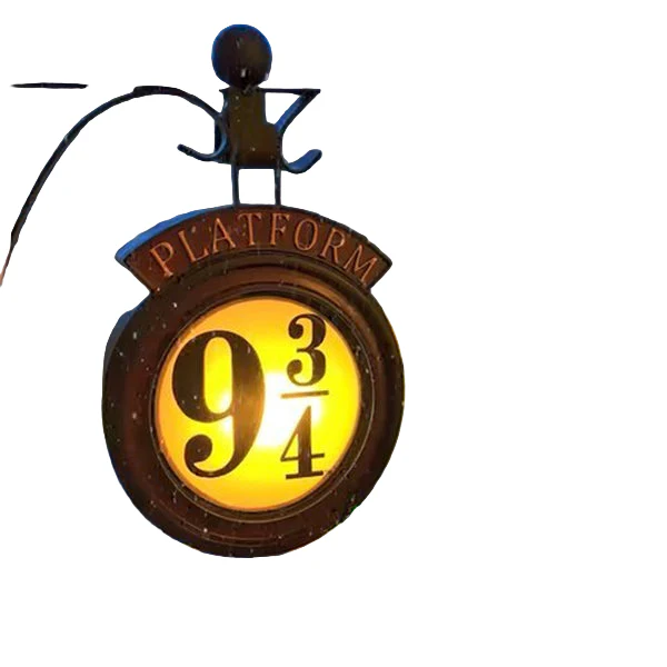 Wandlamp Metro Station 9 3/4 voor Harry Potter Fans