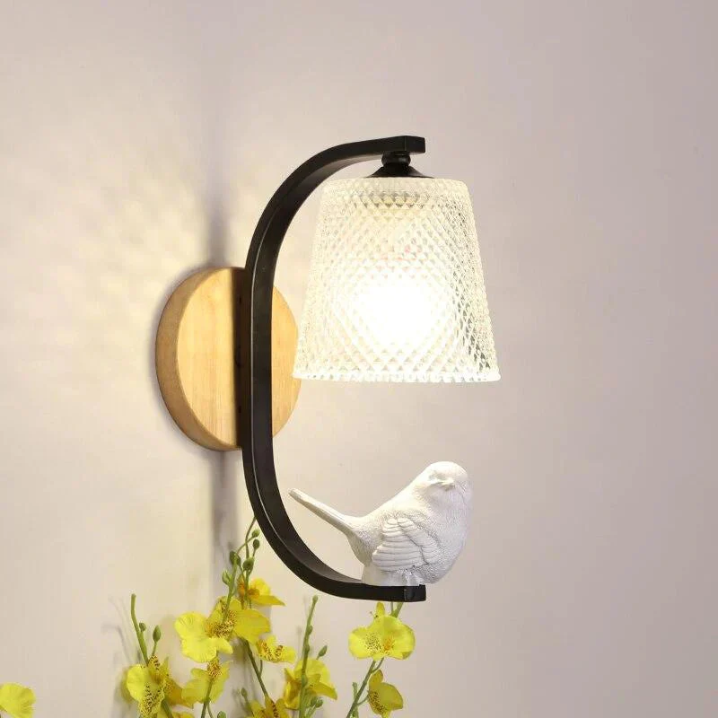 Wandlamp Rustiek Ontwerp Vogellamp voor Binnen Gebruik