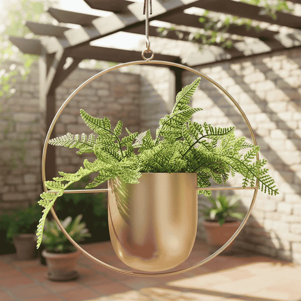 Wandplantenhanger Minimalistisch Met Verstelbare Ketting - Image 2