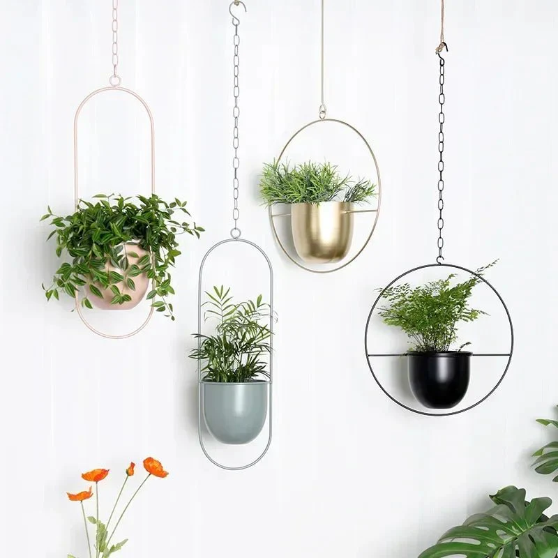 Wandplantenhanger Minimalistisch Met Verstelbare Ketting - Image 3