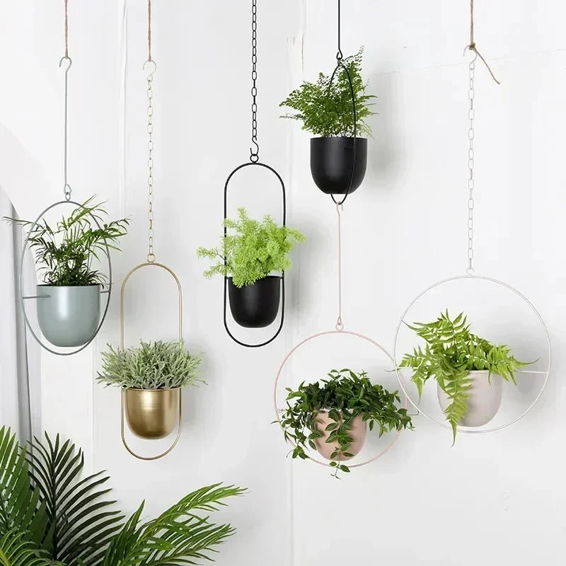 Wandplantenhanger Minimalistisch Met Verstelbare Ketting - Image 4