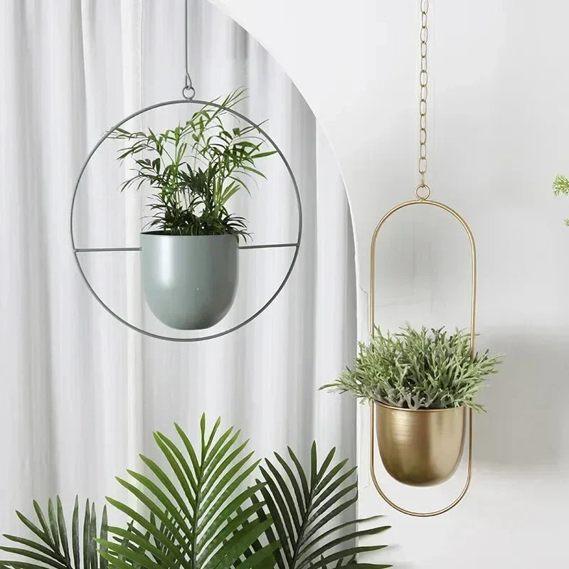 Wandplantenhanger Minimalistisch Met Verstelbare Ketting - Image 5