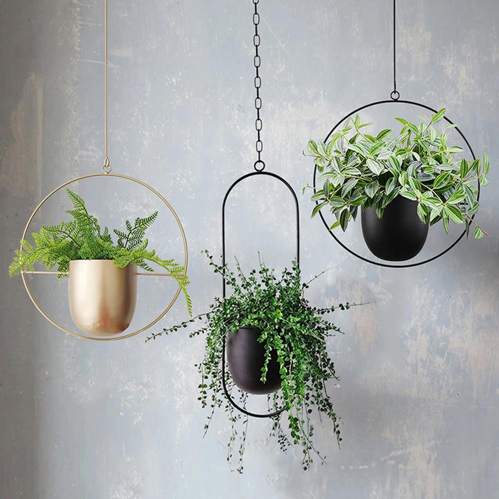 Wandplantenhanger Minimalistisch Met Verstelbare Ketting - Image 7