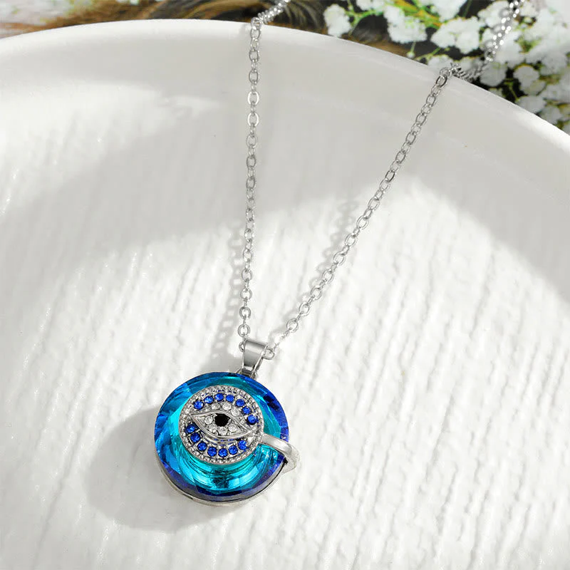 Zilveren Ketting Dames Met Boze Oog Talisman, Spiritueel Ontwerp, Verstelbare Lengte - Image 8