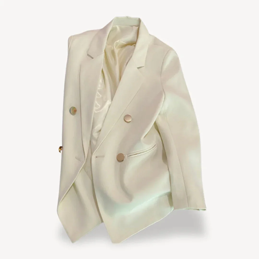 Blazer Dames Met Dubbele Rij Knopen Voor Professionele en Formele Gelegenheden - Image 2