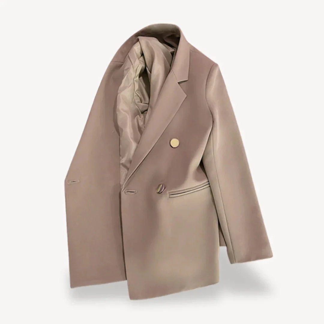 Blazer Dames Met Dubbele Rij Knopen Voor Professionele en Formele Gelegenheden - Image 3