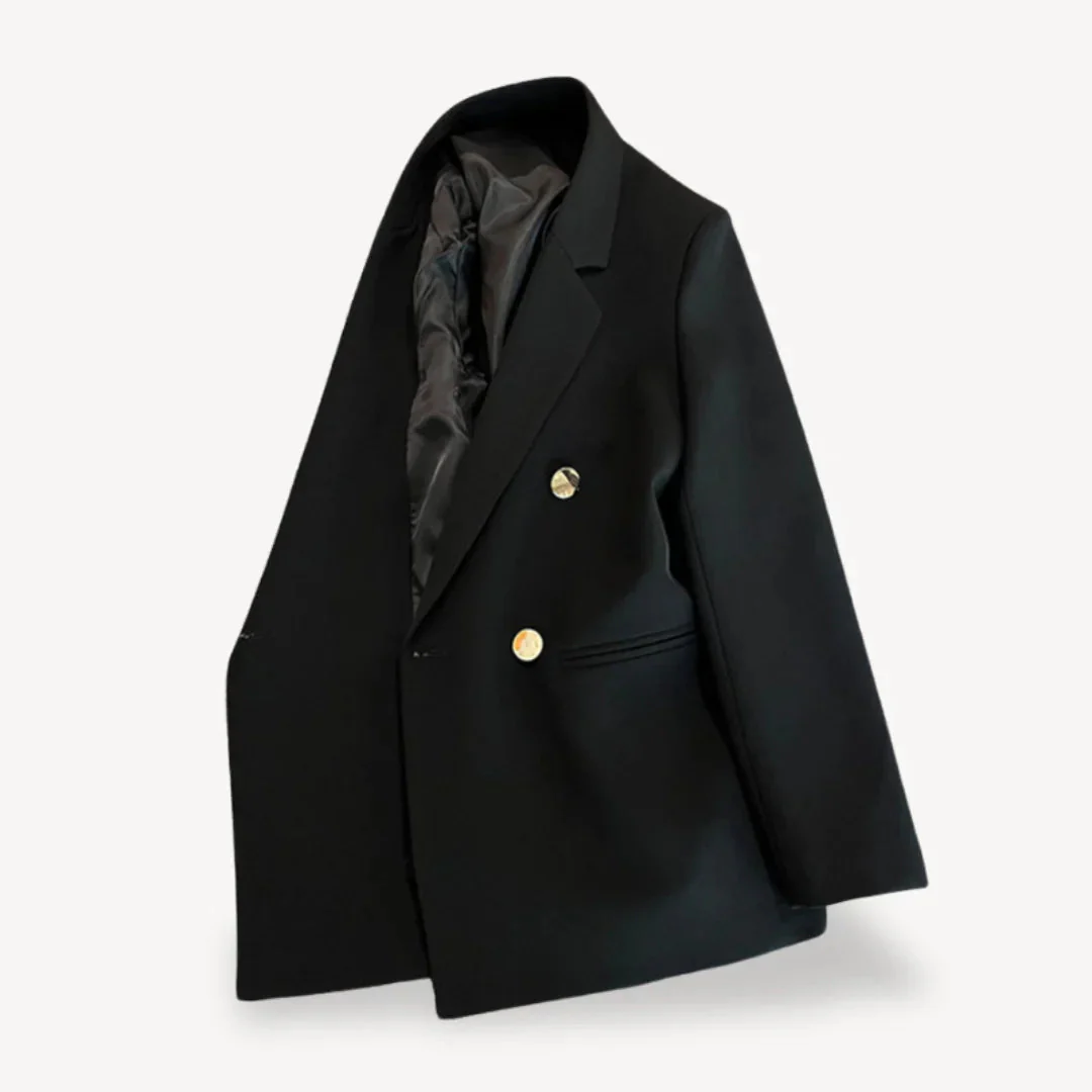 Blazer Dames Met Dubbele Rij Knopen Voor Professionele en Formele Gelegenheden - Image 5