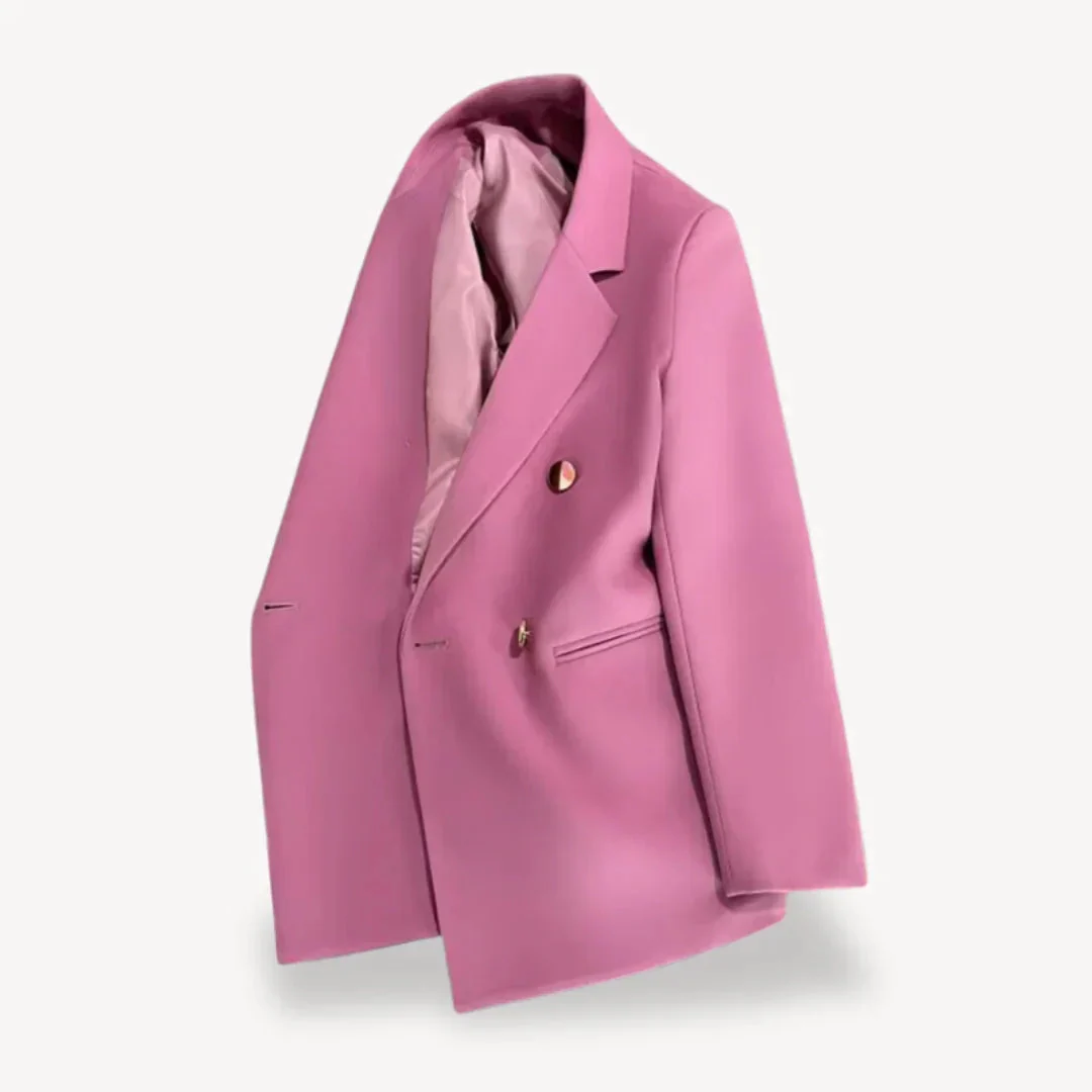 Blazer Dames Met Dubbele Rij Knopen Voor Professionele en Formele Gelegenheden - Image 8