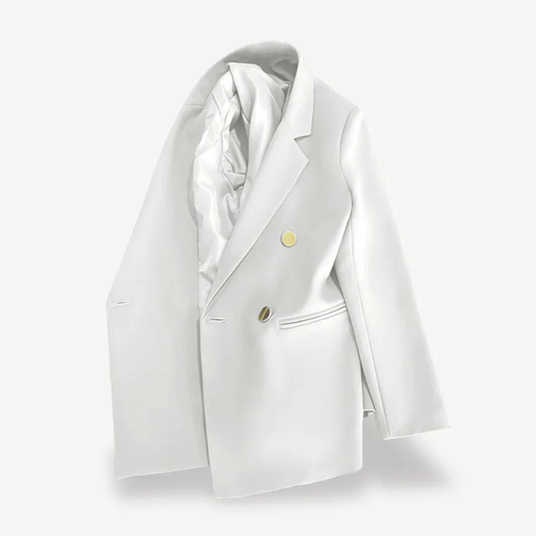 Blazer Dames Met Dubbele Rij Knopen Voor Professionele en Formele Gelegenheden - Image 9