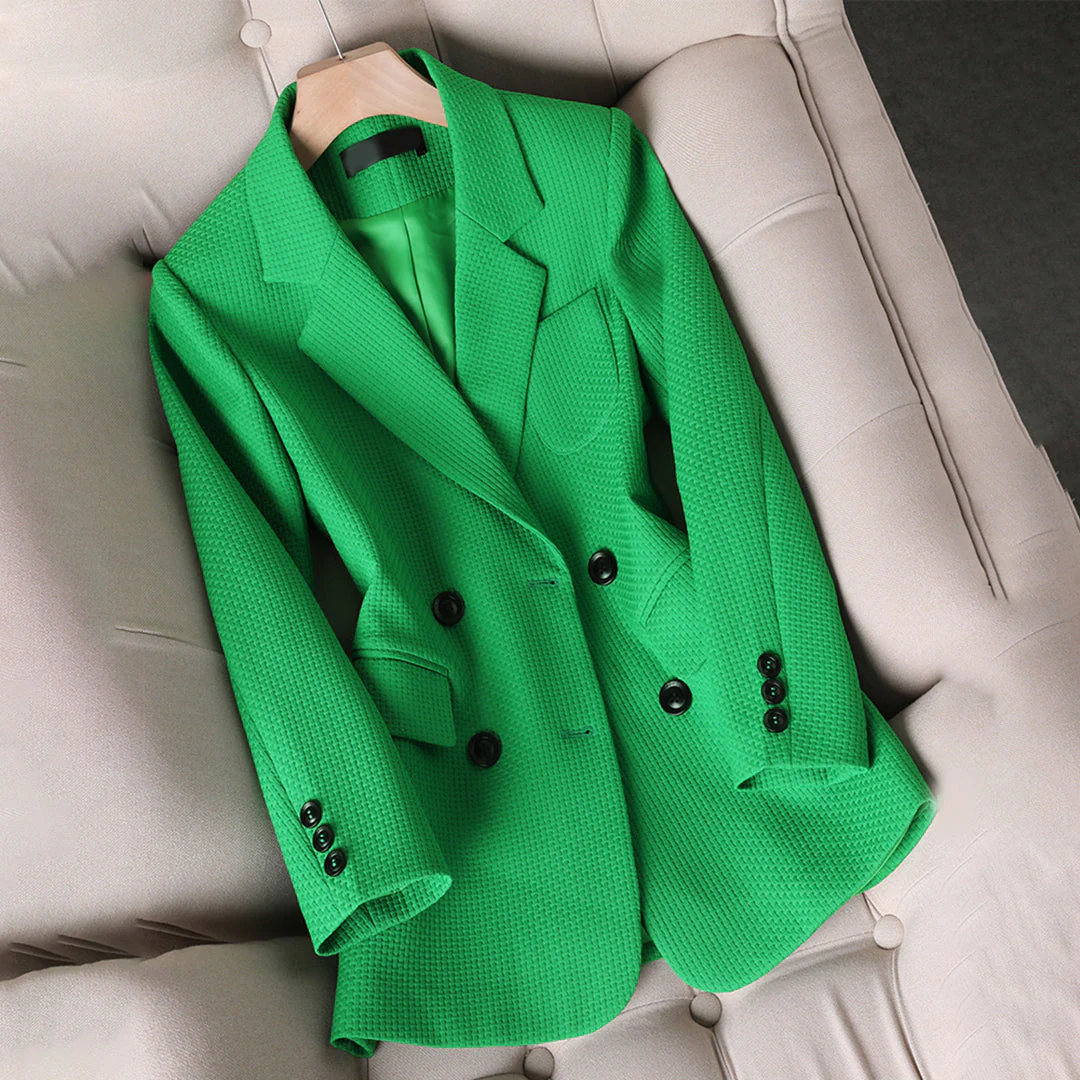 Blazer Dames Met Tailored Fit en Dubbelgeknoopte Sluiting - Image 3